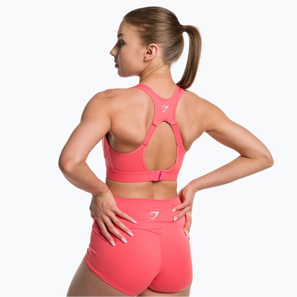 Gymshark Open Back Sports bra | polka pink | Small - Picture 7 of 10